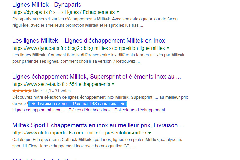 Une bonne méta-description pour inciter au clic