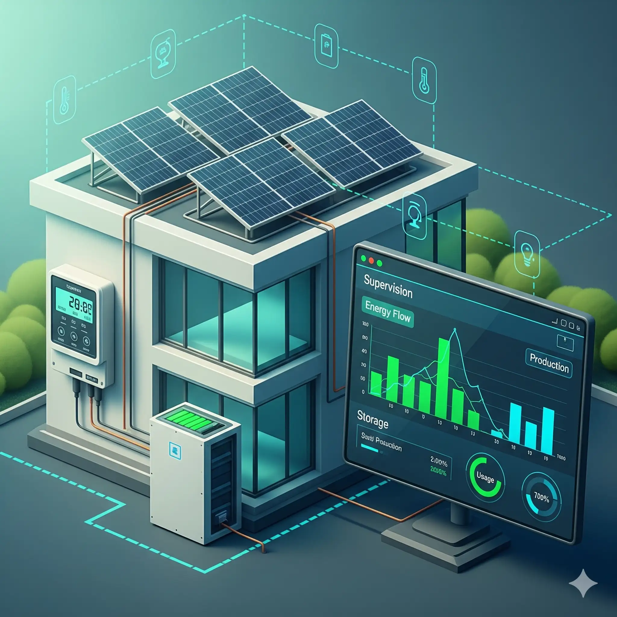 Système intelligent de gestion énergétique et supervision des consommations