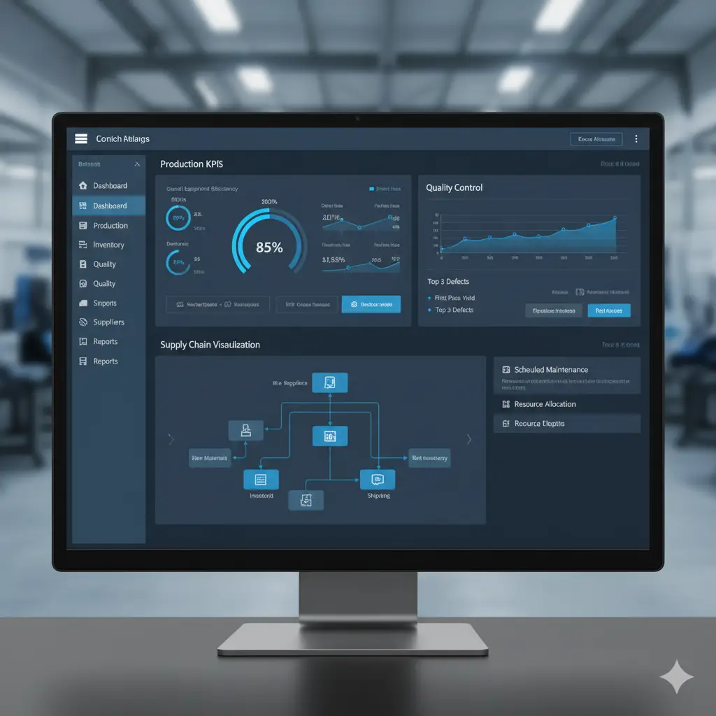 Solution ERP personnalisée pour secteur industriel spécifique