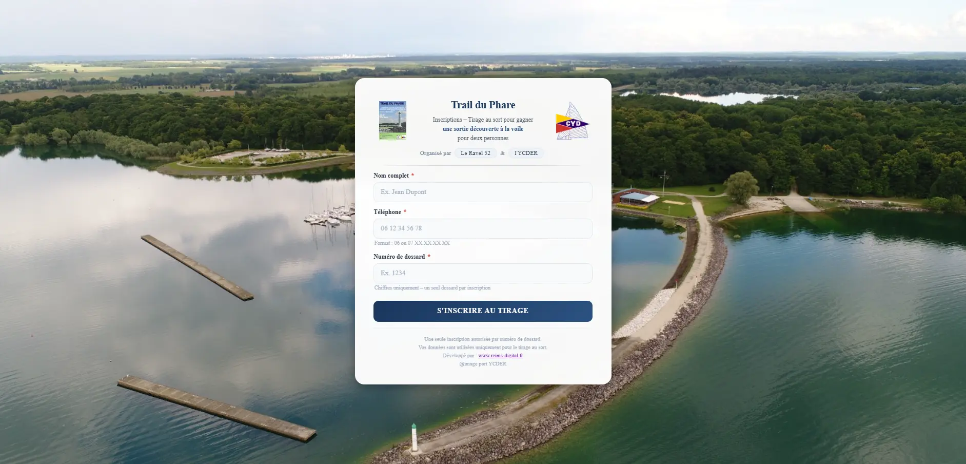 Formulaire tirage au sort sur mesure Reims Digital