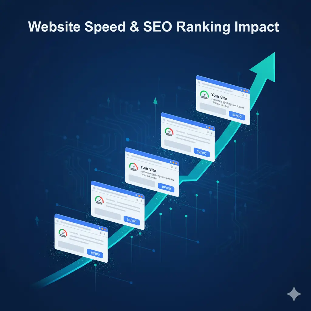 Impact vitesse site web sur référencement SEO Google par Reims Digital