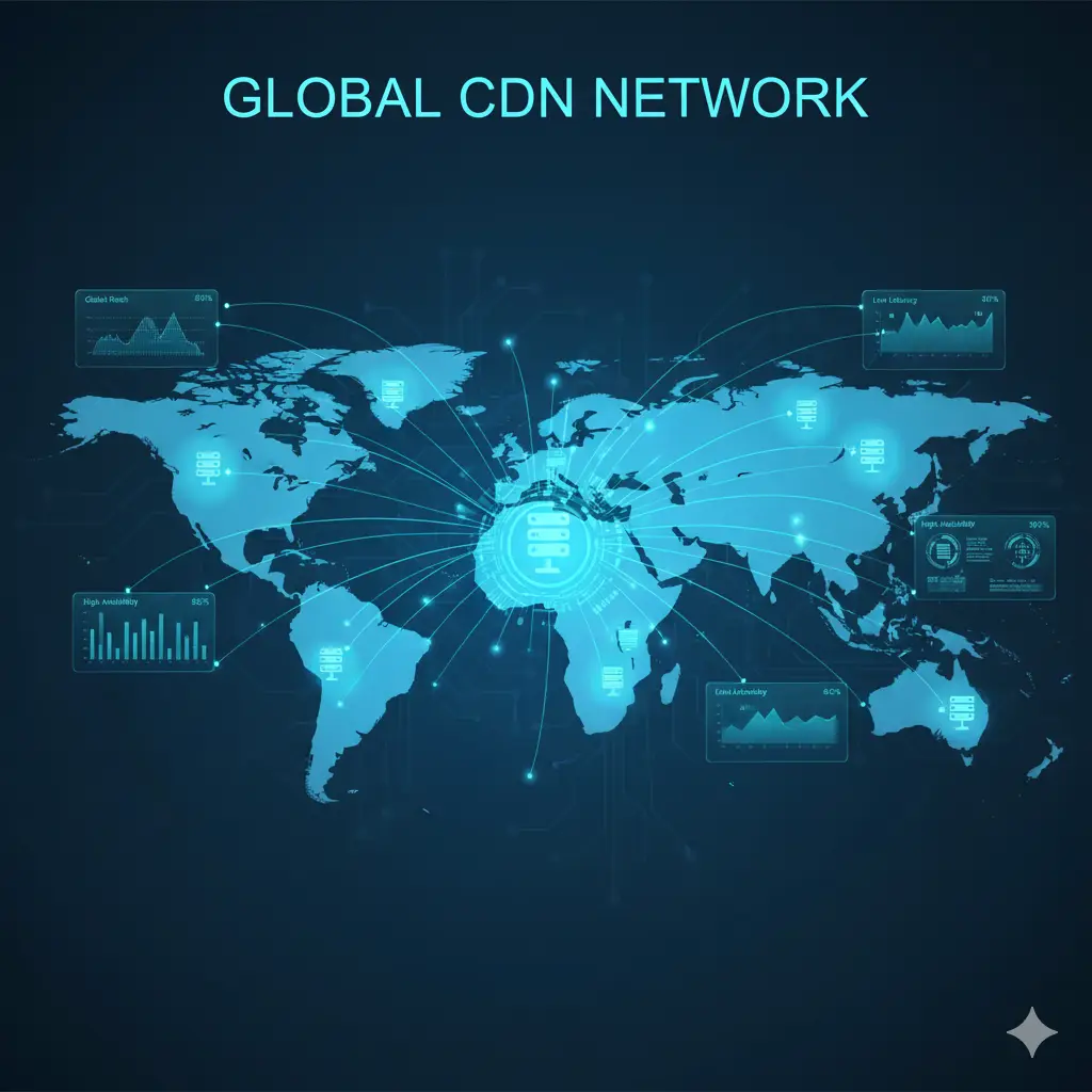 CDN réseau distribution contenu cache pour performance web par Reims Digital