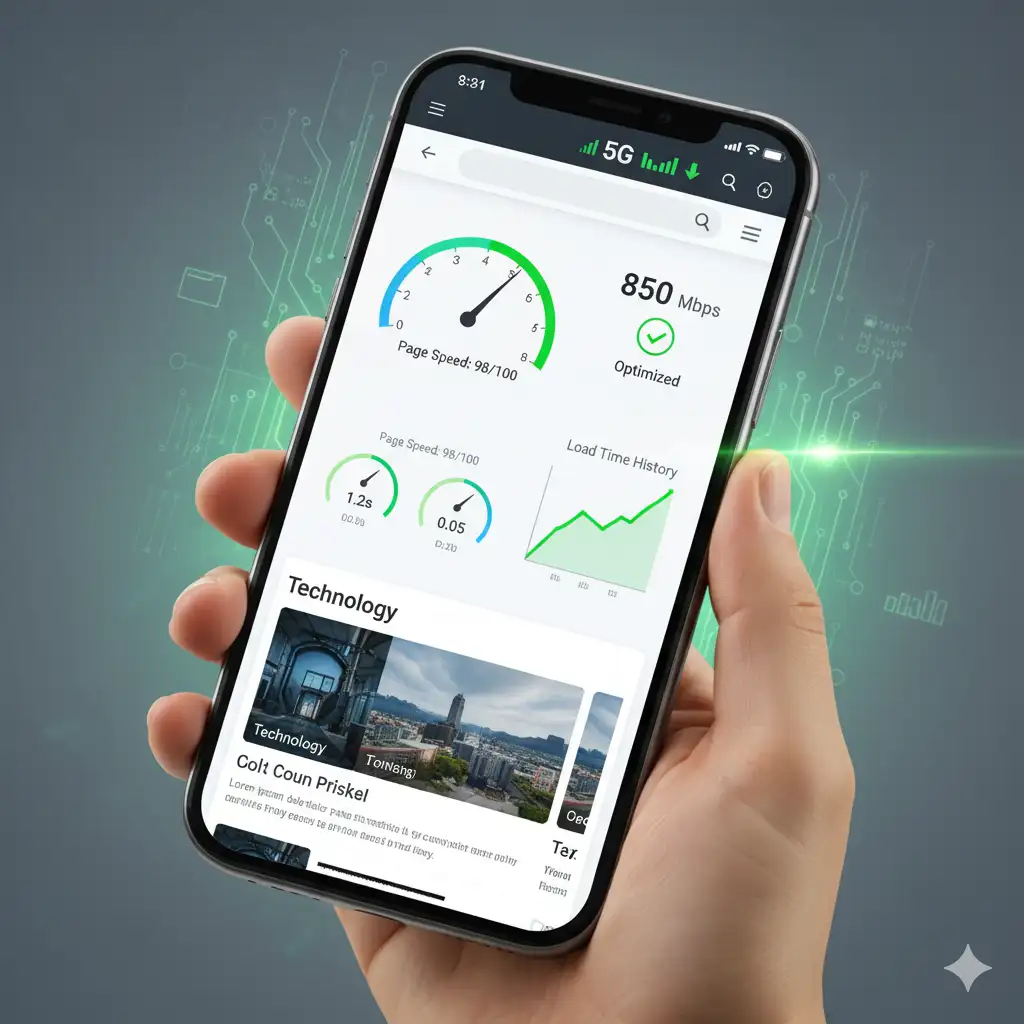 Performance mobile optimisation Core Web Vitals smartphone par Reims Digital