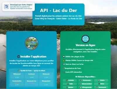 API Lac du Der — plateforme digitale territoriale IoT
