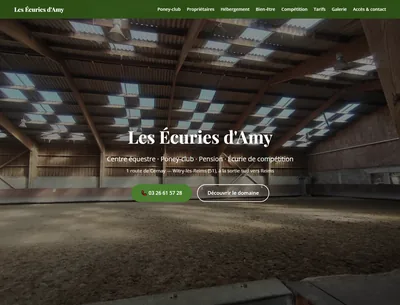Site des Écuries d'Amy — centre équestre, poney-club et pension à Witry-lès-Reims