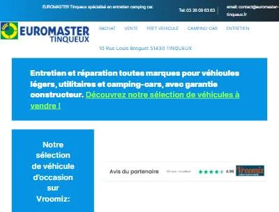 Site Euromaster Tinqueux — entretien et réparation véhicules