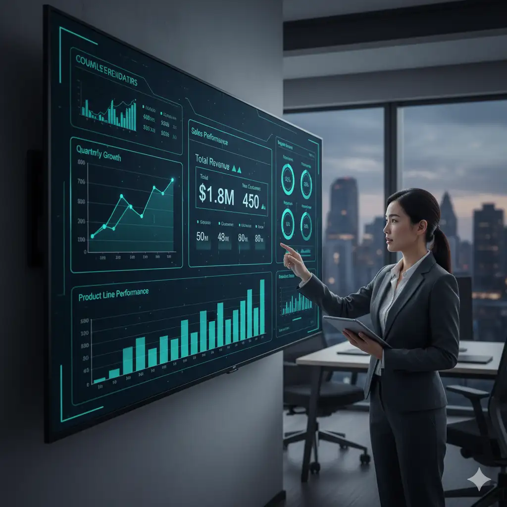 Dashboard interactif avec KPI temps réel par Reims Digital