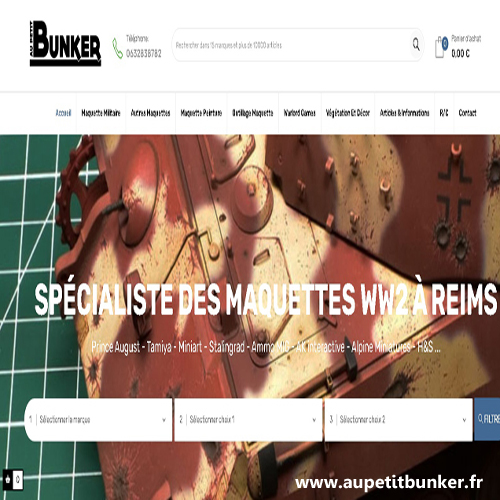 Vente de maquette Au PETIT Bunker