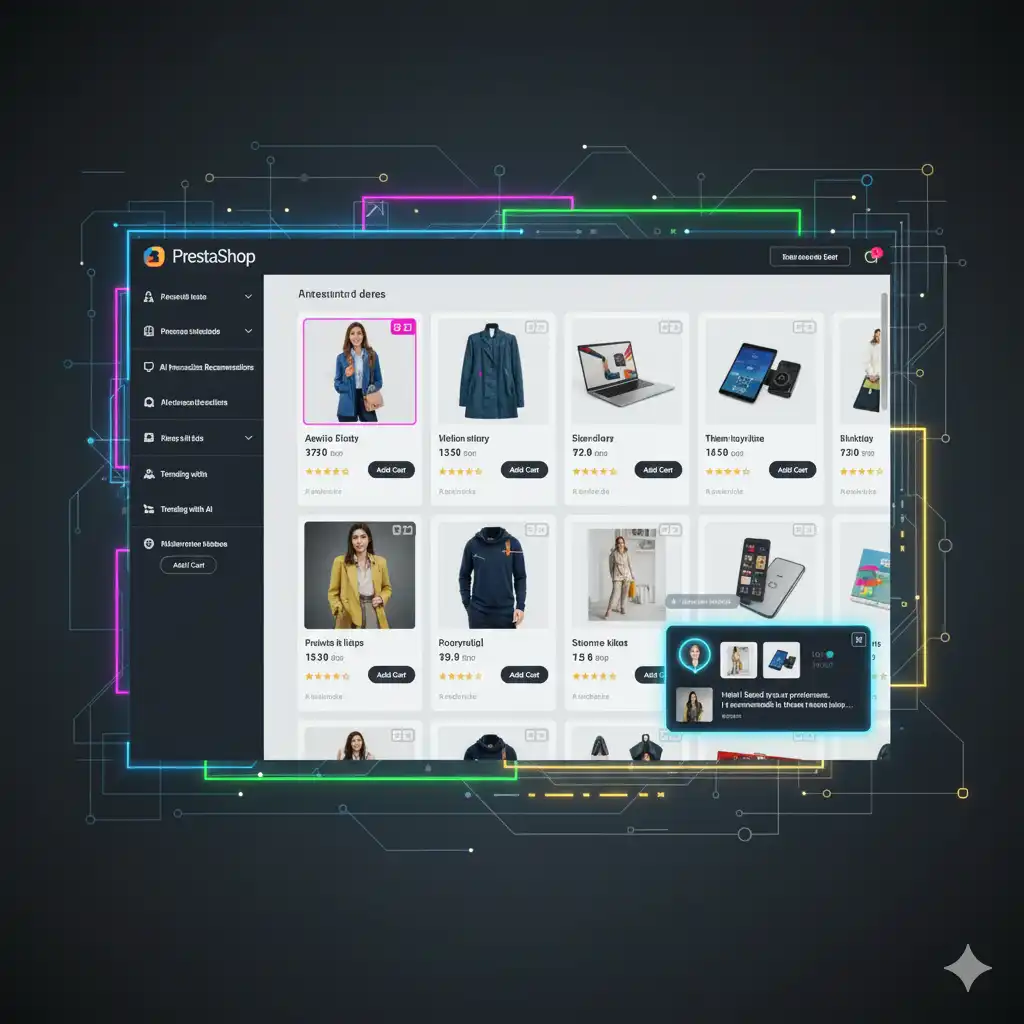 PrestaShop SEO LLM - E-commerce optimisé pour assistants IA par Reims Digital