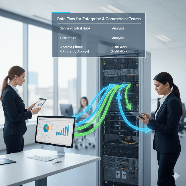 Partage sécurisé de données entre serveurs, PC, tablettes et smartphones