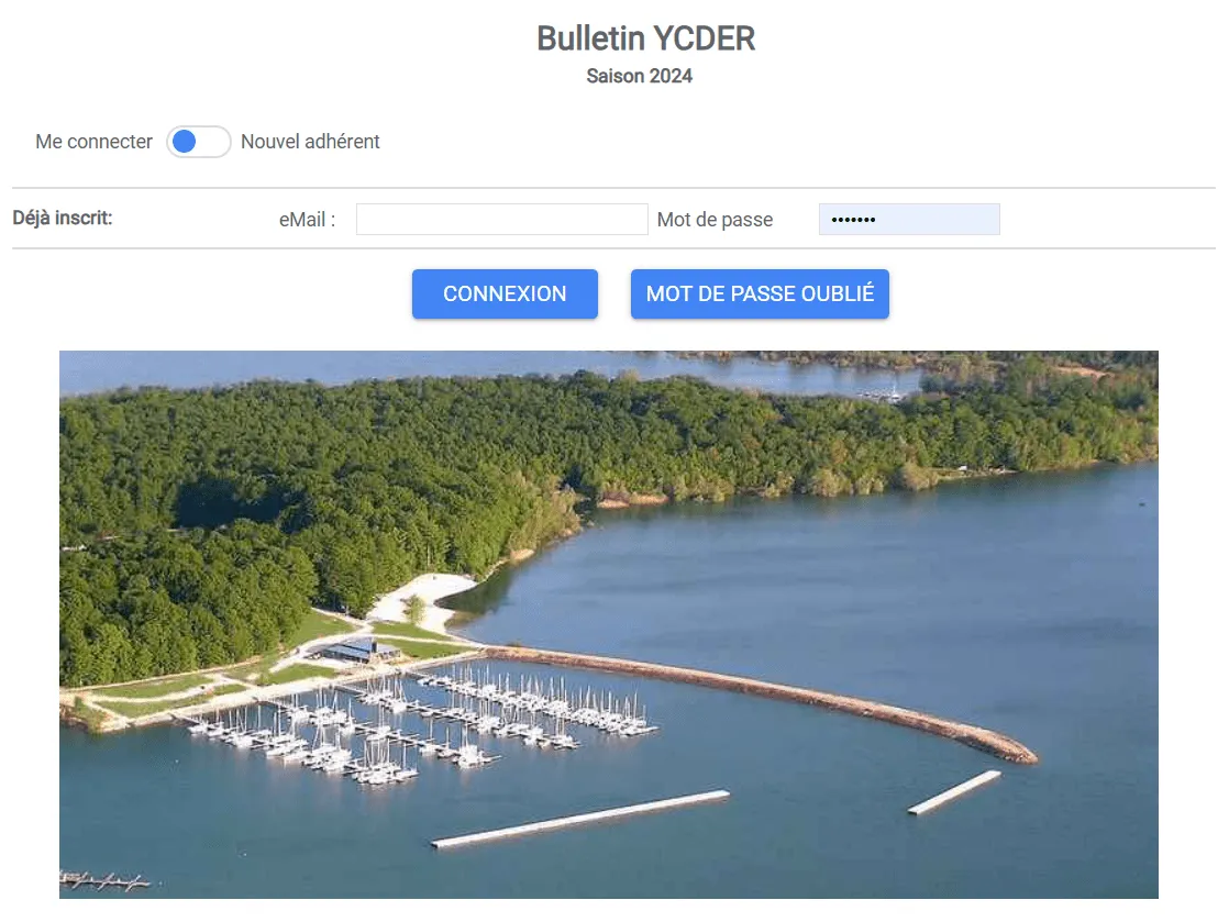 Formulaire d’adhésion et gestion portuaire pour association nautique